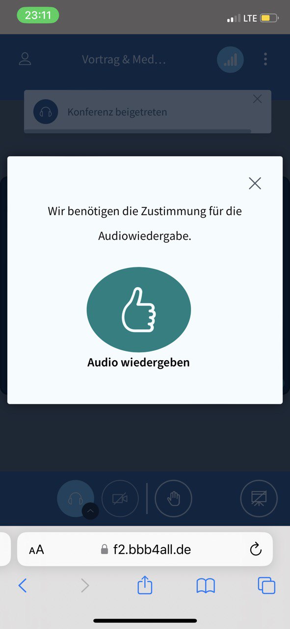 BBB 0b Audiofreigabe